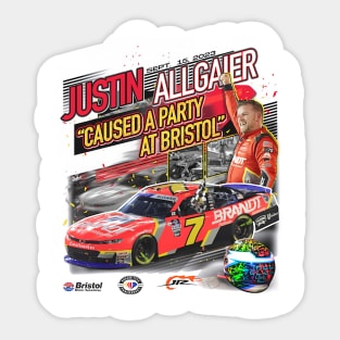 Justin Allgaier JR Food City 300 Race Win Sticker